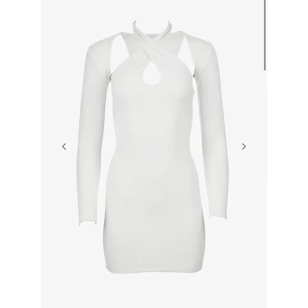 SER.O.YA White Lana Halter Mini Dress NWT Size XS - Picture 5 of 16
